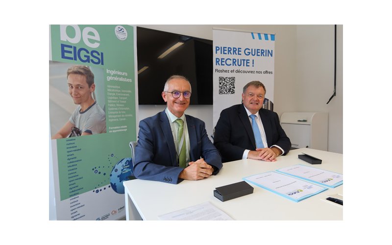 Pierre Guérin et l'EIGSI en accord pour former les ingénieurs de demain Pierre Guérin et l'EIGSI en accord pour former les ingénieurs de demain