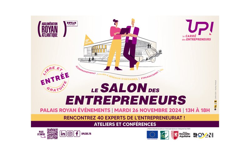 Le salon des entrepreneurs vous donne rendez-vous à Royan le 26 novembre