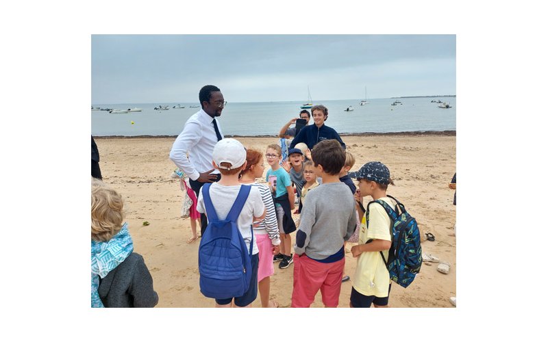 Visite du Ministre de la Mer aux Portes-en-Ré pour le projet de ZMEL porté (…)